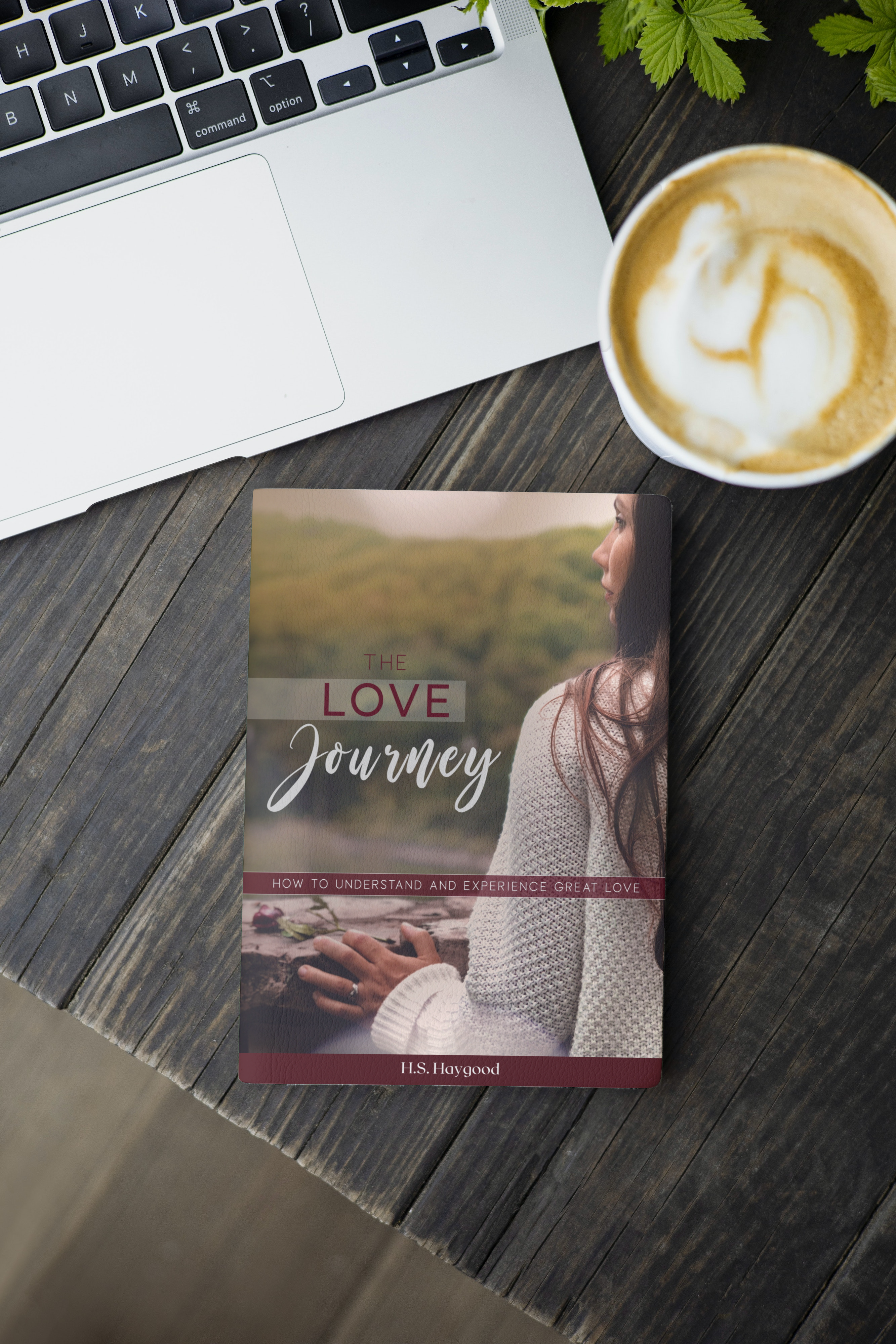 The Love Journey with laptop and coffee